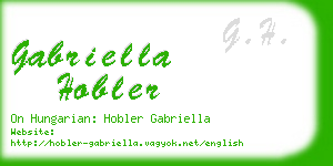 gabriella hobler business card